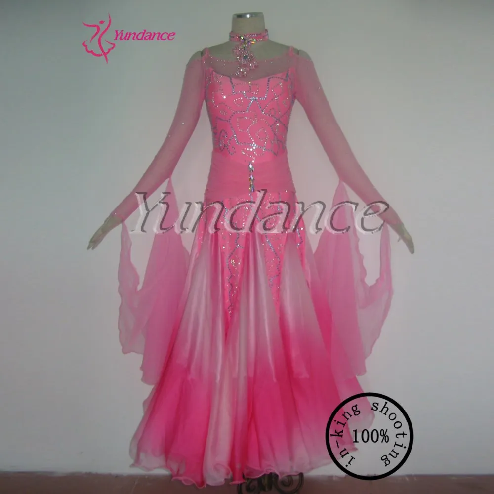 

girl children ballroom dance wear pink B-11169