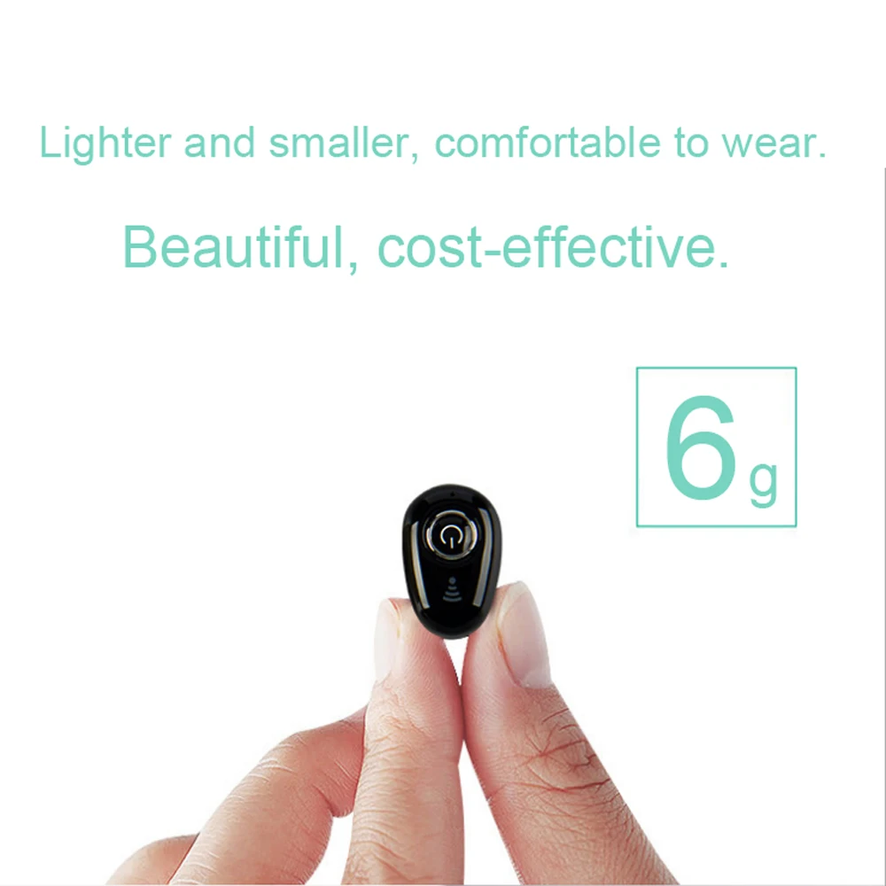 S650 S650+ PRO Mini Bluetooth Earphone Wireless Headphone In-Ear Invisible Earbuds Handsfree Headset Stereo with Mic for Phone |