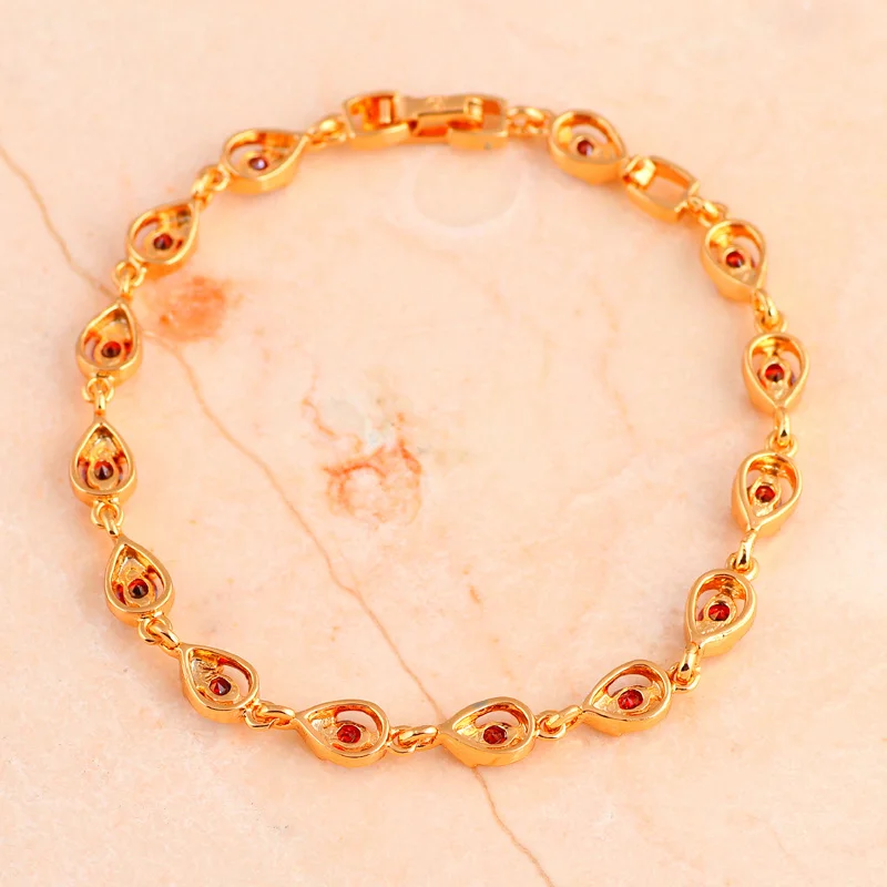 Восхитительный дизайн граната золотистого цвета модные ювелирные изделия