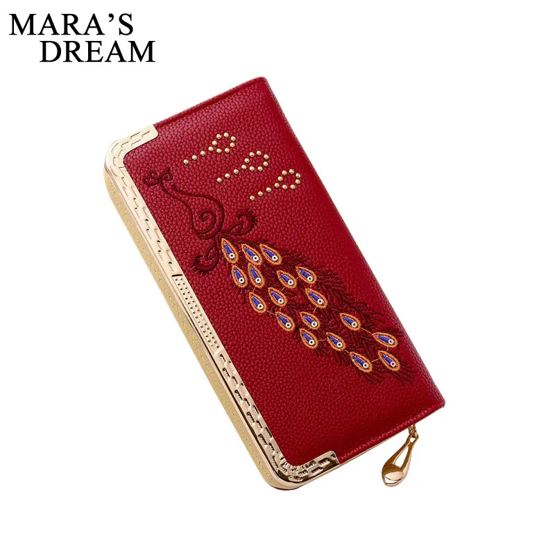 Женские кошельки Mara's Dream новинка 2018 полиуретановые блестящие Длинные на молнии
