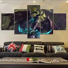 Плакаты с изображением иллидана из игры World of Warcraft, холст Художественная Настенная роспись для домашнего декора, 5 шт.