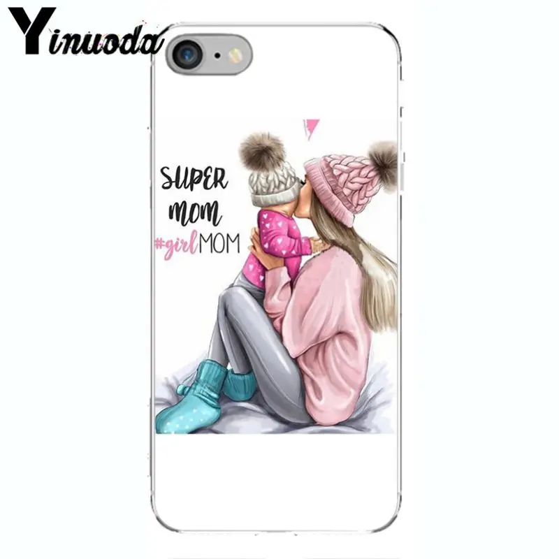 Yinuoda супер мама девушка красочные милые аксессуары для телефона чехол Apple iPhone 8 7 6