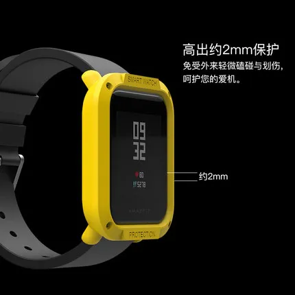 PC защитный чехол для часов Xiaomi Huami Amazfit Bip Bit Youth Watch Корпус рамка аксессуары