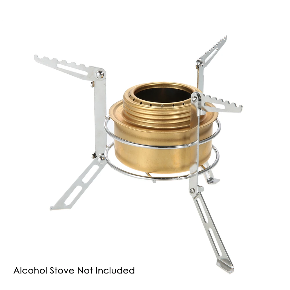 Портативная подставка для плиты кемпинга складная стойка из нержавеющей стали