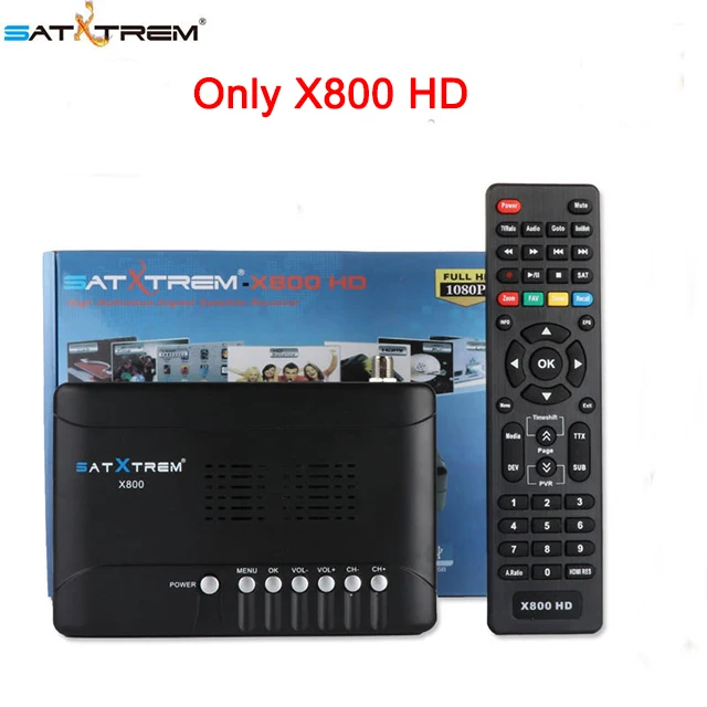 Only X800 Satxtrem цифровой спутниковый X800 HD ТВ приемник DVB-S2 стандарт 1080P HD Поддержка cam Dollby, AC3, wifi, youtube youpron powervu - Цвет: Only X800