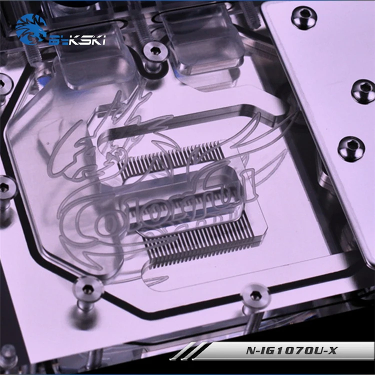 Блок водяного охлаждения Bykski для красочных GTX1070U GTX1060|Жидкостные системы