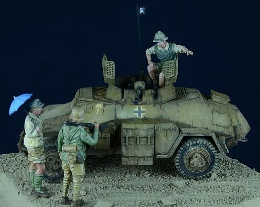 Коллекция 1/72 года наборы моделей фигурок из смолы для второй мировой войны Afrikakorps