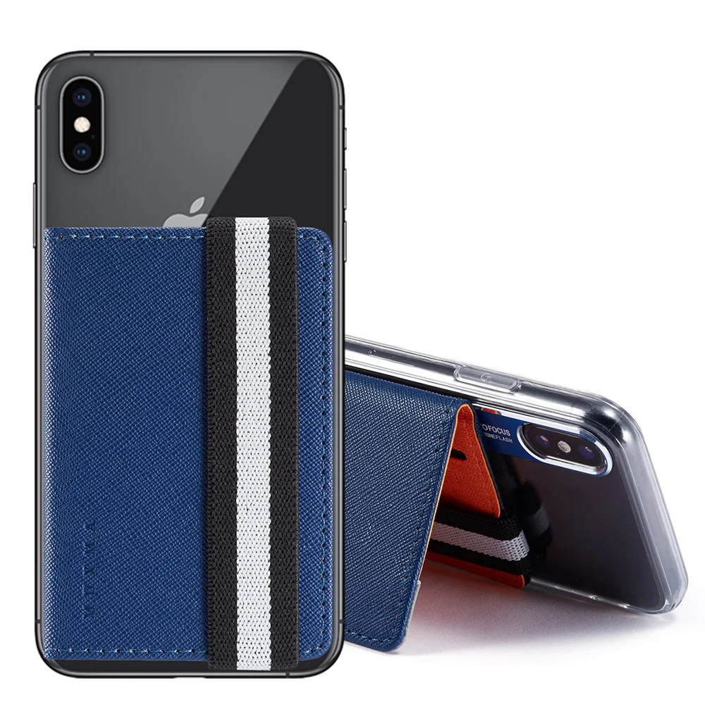 Blue Кожаный холщовый чехол-кошелек с отделением для карт для samsung S9 S8 S10 Plus A50 держатель для iPhone XS 6 7 8 Plus 11 Pro Max huawei P30 Pro - Цвет: Blue
