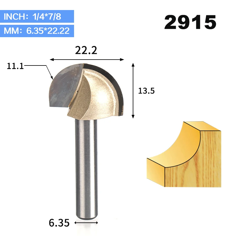 2915 HUHAO 1 шт., двойная фреза для отделки кромки, долота для дерева, долота, карбид вольфрама, деревообрабатывающий концевой фреза 1/" 1/4", хвостовик, фреза - Длина режущей кромки: 2915