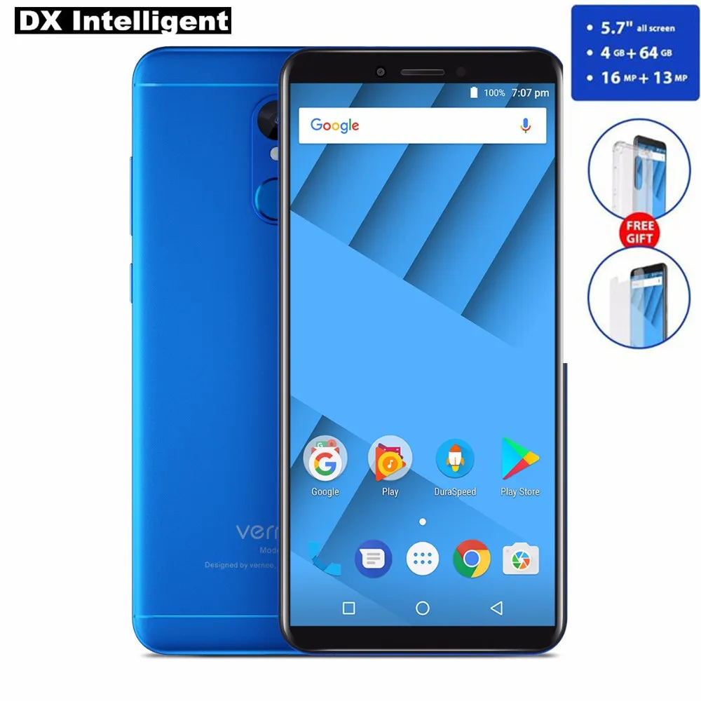VERNEE M6 5 7 &quotHD + 18:9 смартфон 4G mtk6750 восемь ядер B Оперативная память 6 Встроенная 13MP 8MP