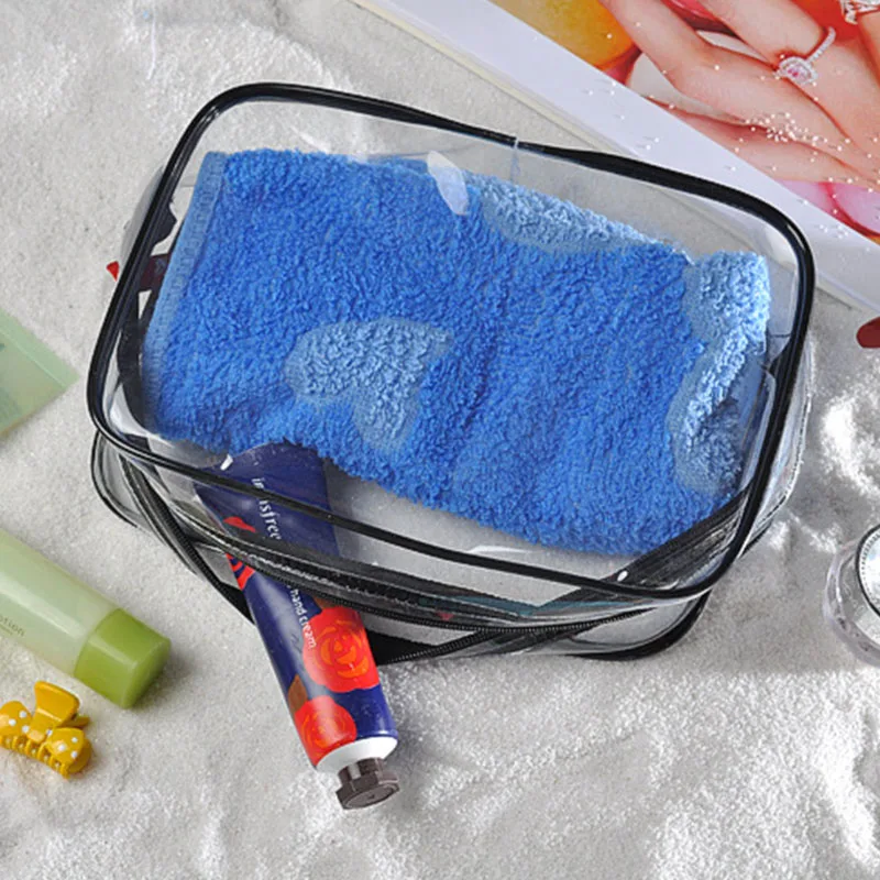 Transparent PVC Bags Travel Organizer Bath Wash Makeup Bag Women Beautician Cosmetic Pouch Handbags Case | Дом и сад