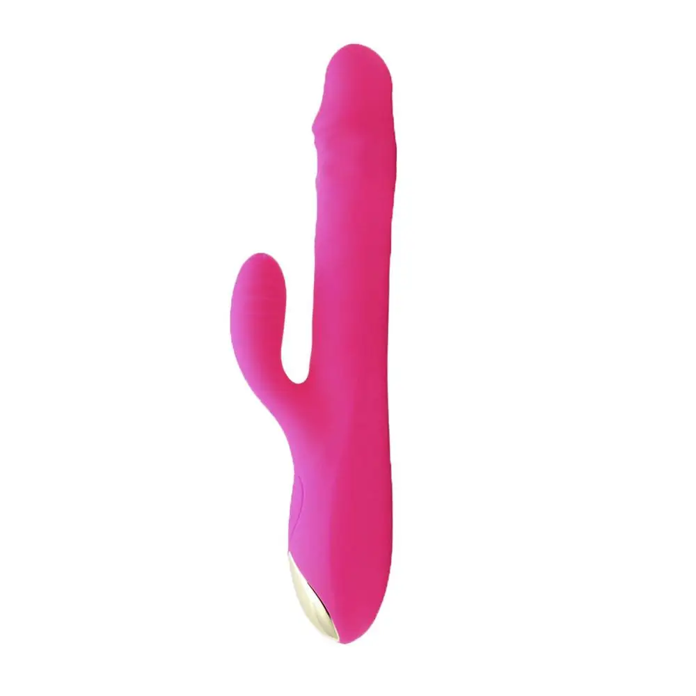 10 скоростей силиконовые двойной вибрации G Spot Вибраторы Кролик фаллоимитатор