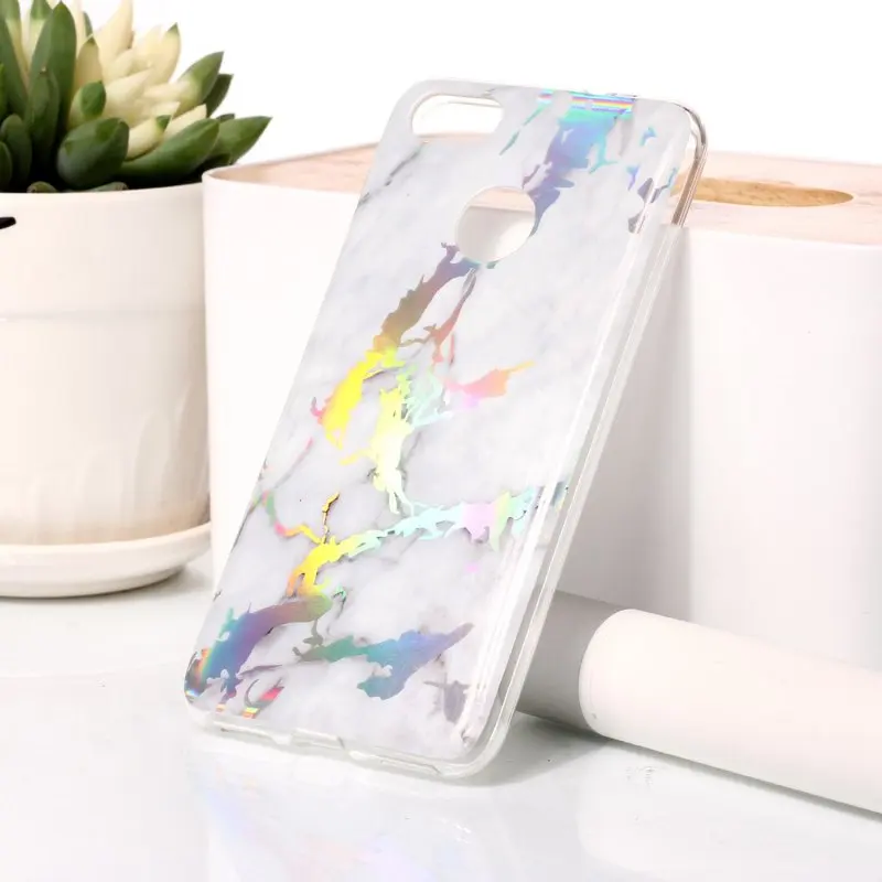 Для huawei P9 Lite мини Мрамор Чехлы для Coque Гранит задняя крышка мягкий силиконовый