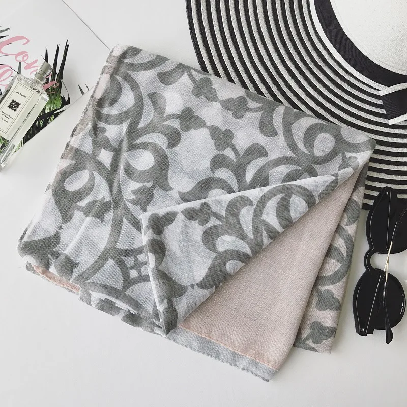 Цветок печати хиджаб шарф Мусульманский шарфы длинный стиль пашмины Модные женские шарфы платки бренда wrap Мягкая Глушитель 10 шт./лот