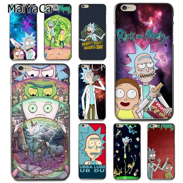 MaiYaCa сезона Рика и Морти прекрасный для iPhone 4S SE 5C 5S 6S 7 8 Plus X XR XS MAX черный мягкий
