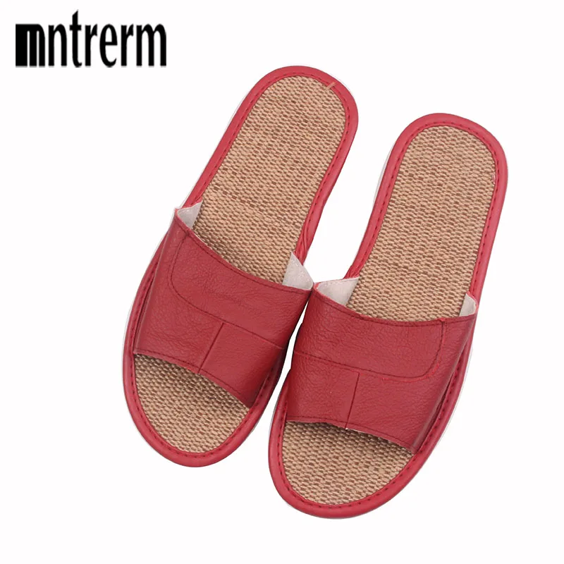 Летние кожаные шлепанцы с животными для мужчин пляжные на плоской подошве