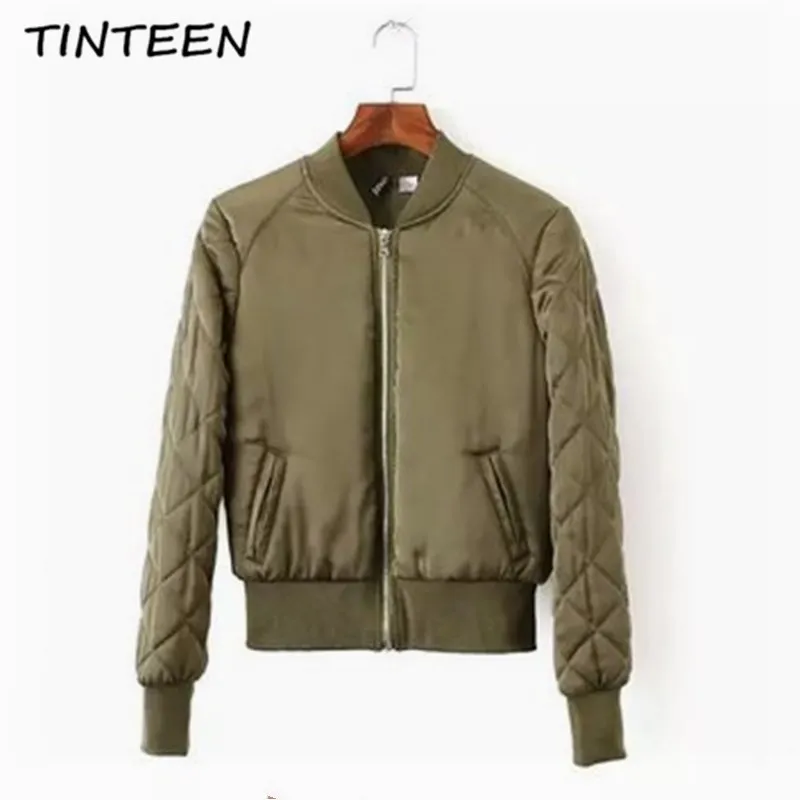 TINTEEN 2018 модные тонкие короткие с длинным рукавом Внешний осень-зима Для женщин