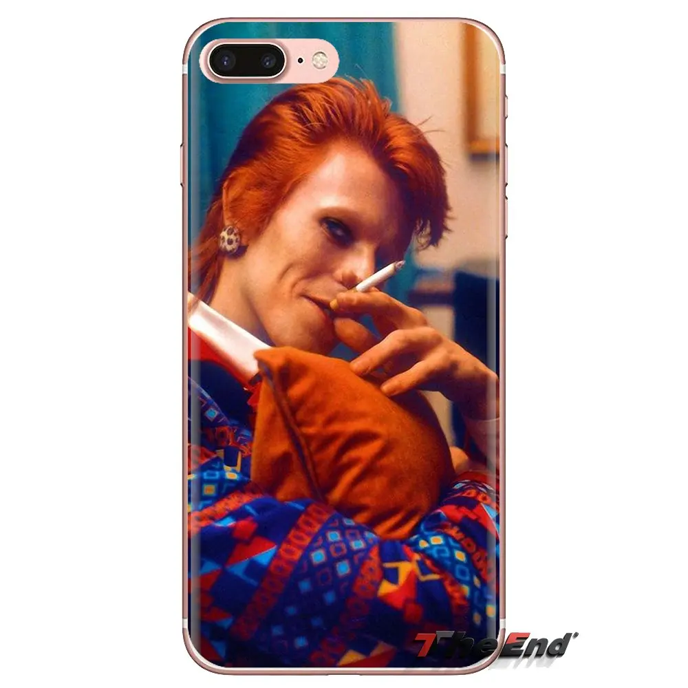 Прозрачный чехол из ТПУ для LG Spirit Motorola Moto X4 E4 E5 G5 G5S G6 Z Z2 Z3 G2 G3 C Play Plus Mini David Bowie Smoking Glam