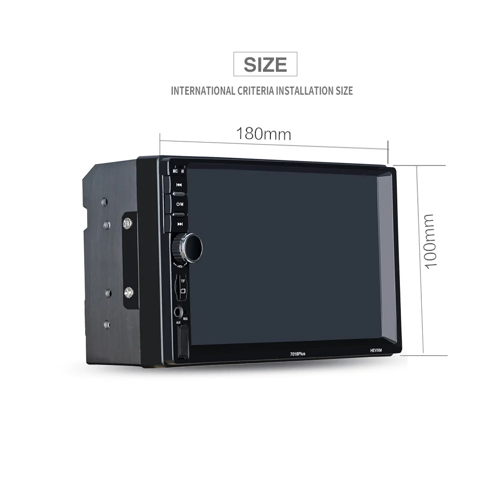 HEVXM 7018plus 2 Din сенсорный экран автомобиля MP5 плеер Универсальный Авто Радио Стерео Аудио Видео Мультимедиа плеер Зеркало Ссылка