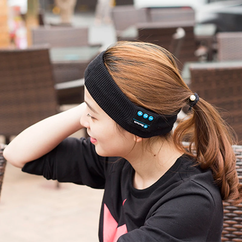 Vapeonly Bluetooth шлем гарнитура аудио динамик Вязание повязка наушник сна Спорт Йога Бег Беспроводные наушники с микрофоном