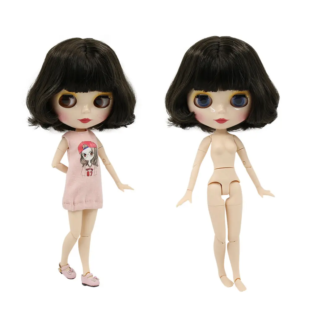 Blyth кукла ледяная фабрика шарнирное тело DIY обнаженные игрушки BJD модные куклы девочка подарок Специальное предложение Горячая Распродажа с лицом оболочки ручной набор A& B
