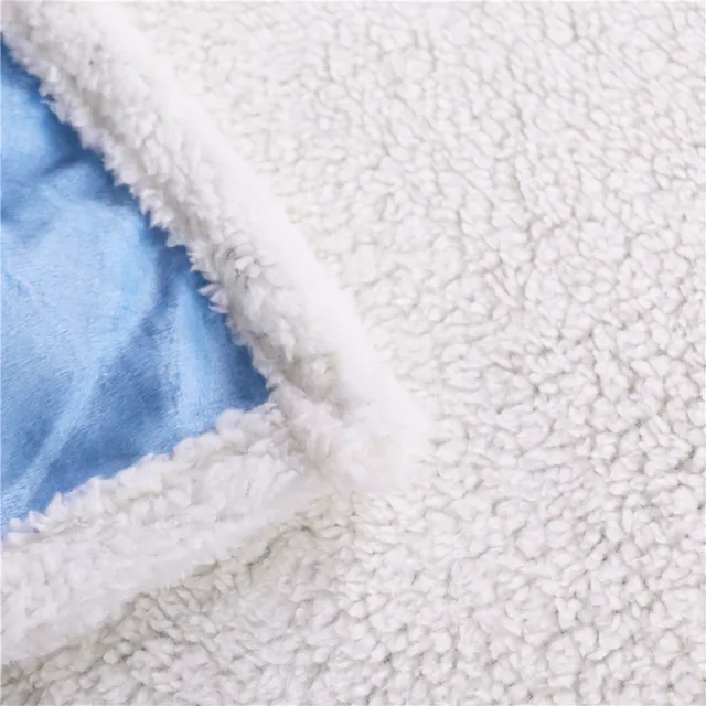 BlessLiving Shepherd Dog Throw Blanket on Bed Collie 3D Animal Sherpa Blanket Plush Bedspreads Soft White Thin Quilt 130x150cm 5