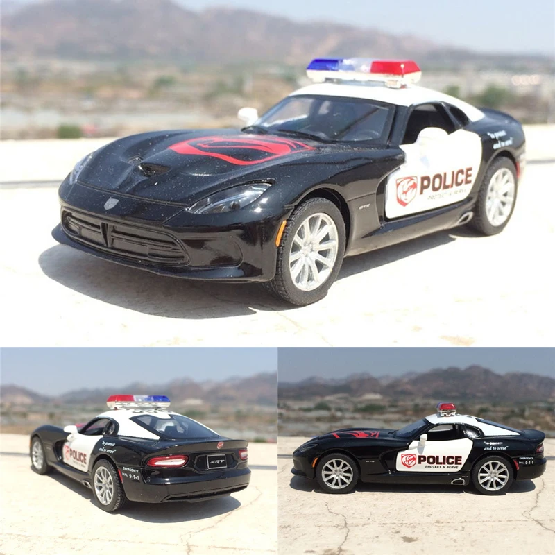 1:36 Масштаб высокой имитации сплава тянуть назад модель автомобиля Dodge Viper