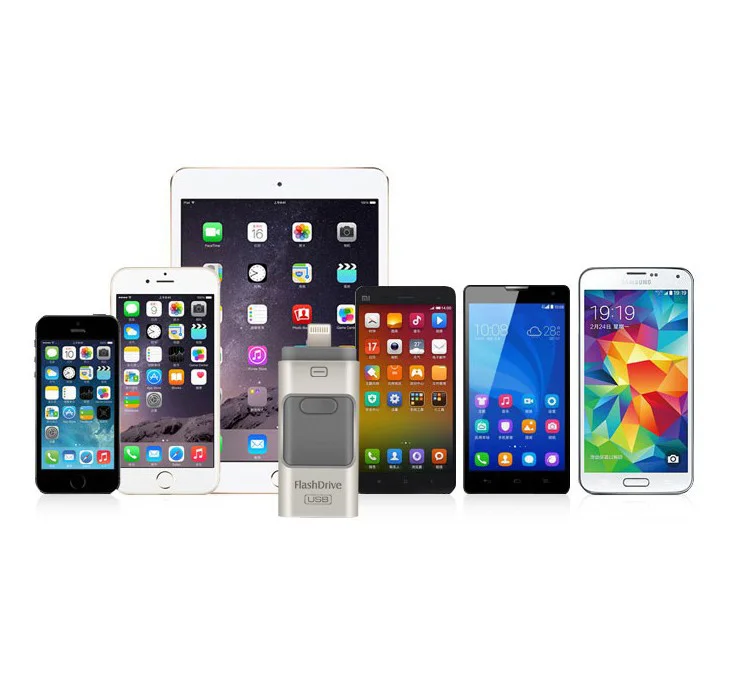 Новейший 3 в 1 OTG USB3.0 флеш-накопитель 32 Гб 64 Гб 128 Гб металлический флеш-накопитель для Apple Android и windows устройств PC/MAC компьютер