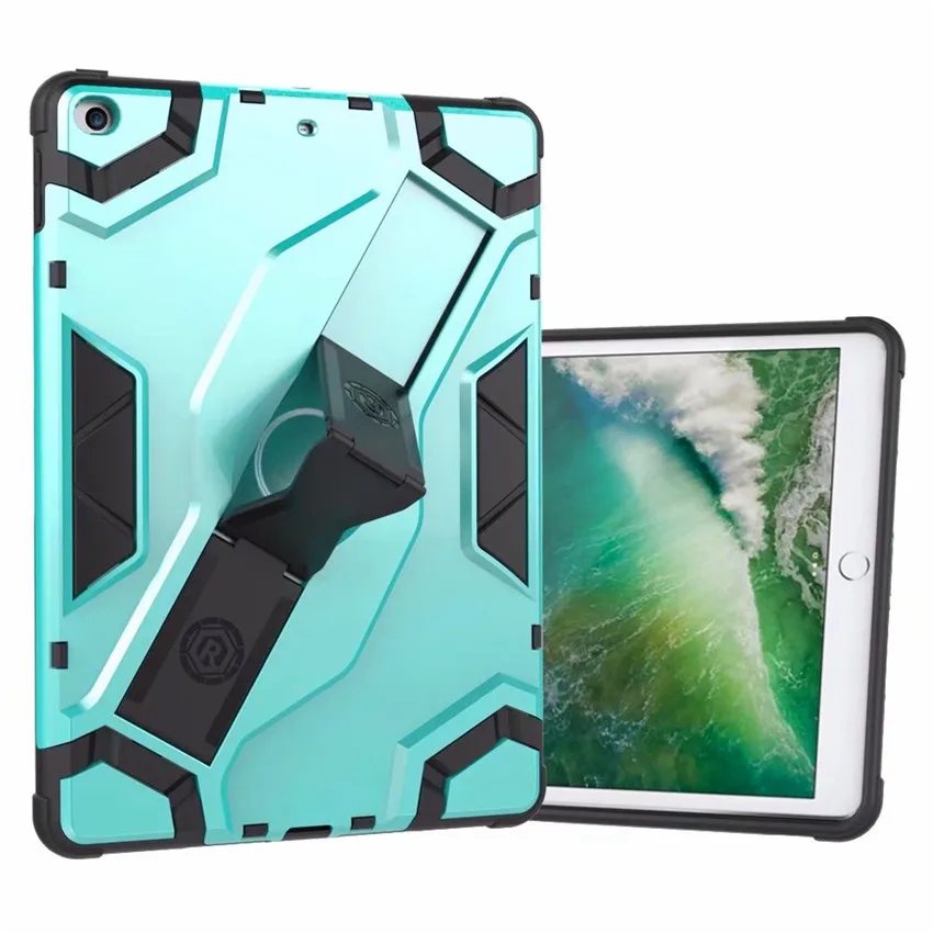 Зеленый Для iPad mini2 задняя Жесткая Броня чехол для iPad mini 1 mini 2 mini 3 7,9 чехол для планшета PU+ сверхмощный гибридный прочный резиновый - Цвет: Зеленый