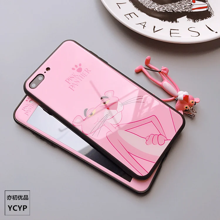 Розовый чехол для iPhone X + Передняя пленка из закаленного стекла экрана 8 plus/6 6s plus