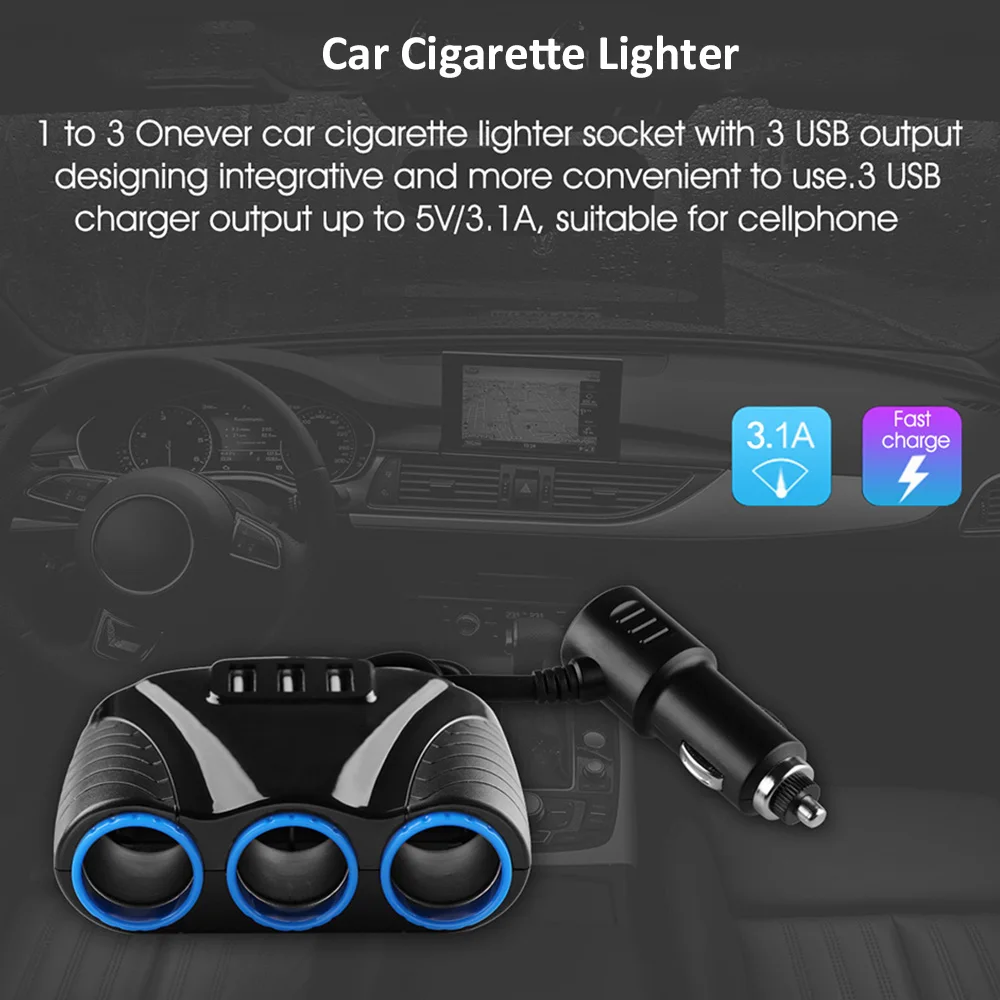 Разветвитель для смартфона 3 USB-порта 1 А 12-24 В | Автомобили и мотоциклы