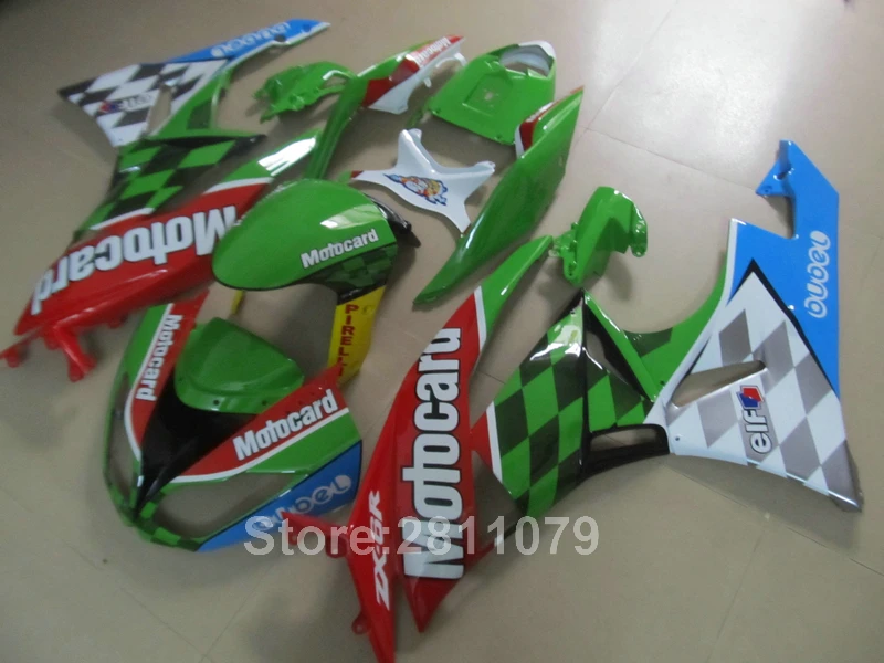 Motorcycle fairing kit for Kawasaki Ninja ZX6R 09 10 11 12 green red blue fairings set 2009 2010 2011 2012 JH12 | Автомобили и