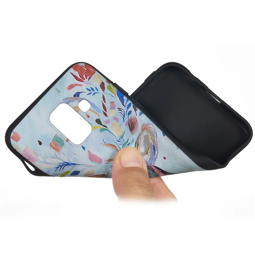 Чехол HEMASOLY для Xiaomi Mi 8 Lite силиконовый чехол мягкий 3D рельефный телефона с