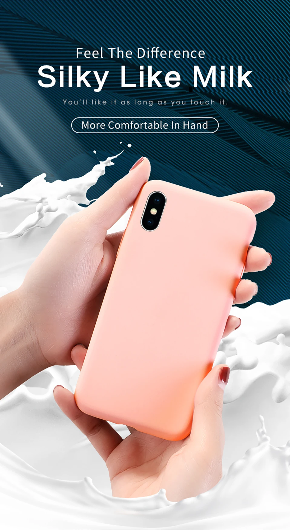 Официальный жидкий силиконовый чехол для iPhone 7, 8, 6, 6 Plus, однотонный Прозрачный Бампер для iPhone X, Xs, Max, XR, Funda Coque Capa
