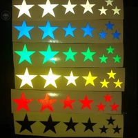 mountain bike reflective stickers bike frame wheel star decal fluorescent stickers night warning cycling accessories