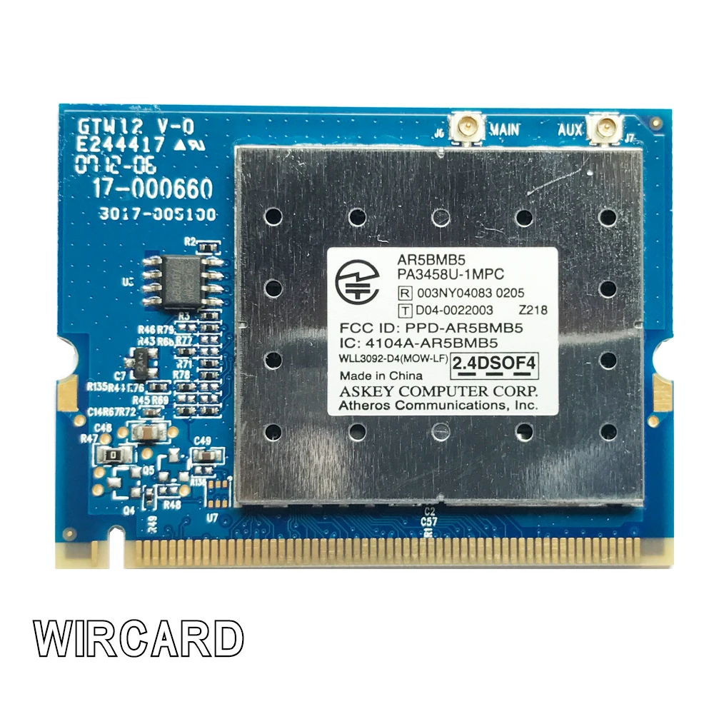 Карта памяти для AR5BMB5 AR5005GS 802.11B/G модуль PCI Wi Fi карта|Сетевые карты| |
