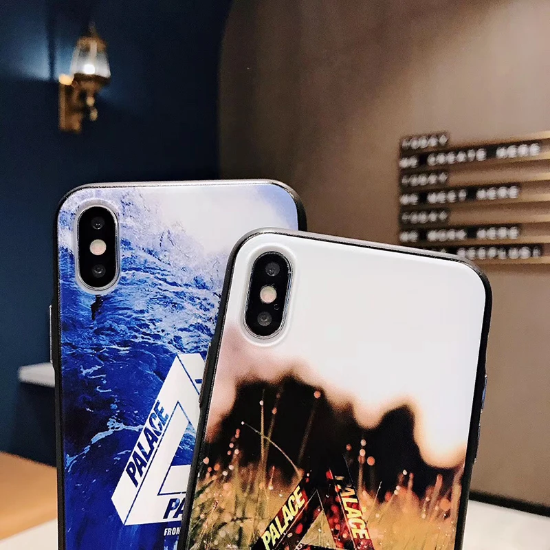 Luxury Britain Brand Off Palace White Sports Street Skateboard Phone Case For Iphone 8 7 6 6S Plus X XS MAX XR Soft Back Cover |