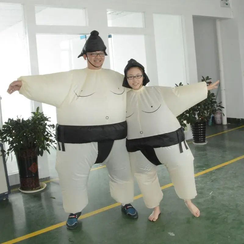 Костюм для косплея рестлера Sumo Sumou Забавное платье на Хэллоуин надувной костюм