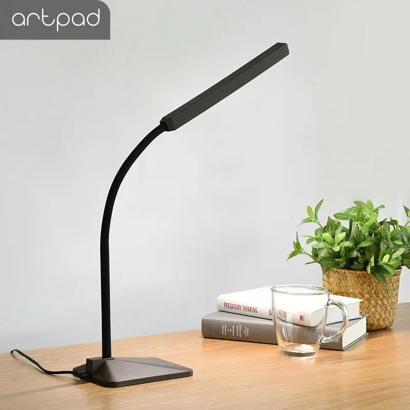 Artpad 8 Вт сенсорный диммер настольная лампа для чтения кровати учебы офиса 360