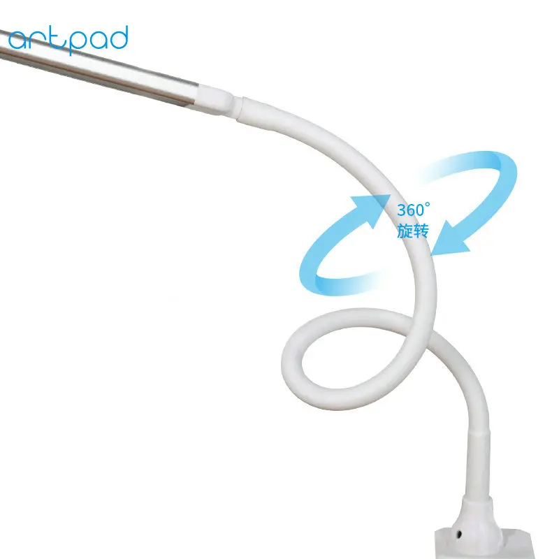Гибкая Настольная Светодиодная лампа с зажимом 13 Вт пультом дистанционного