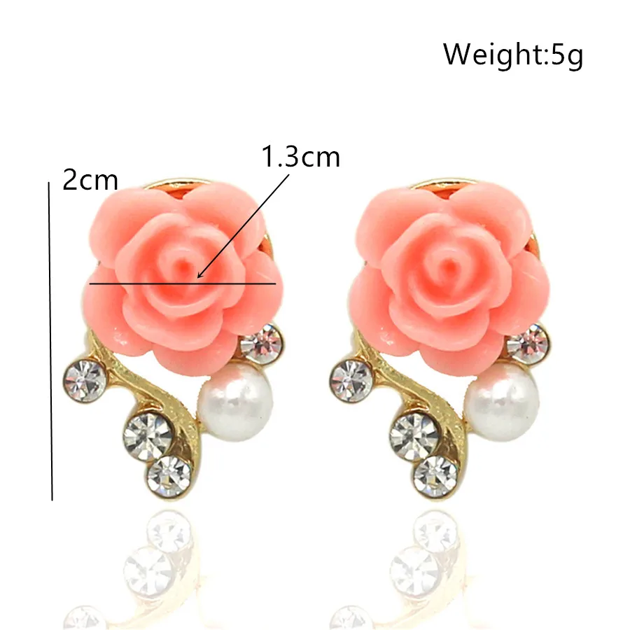 Женские серьги гвоздики в виде цветка ADOLPH модные аксессуары из смолы Ювелирное