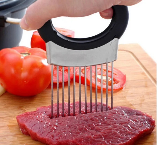 Луковая игла из нержавеющей стали для мяса Сосновая фруктов и овощей|Защита