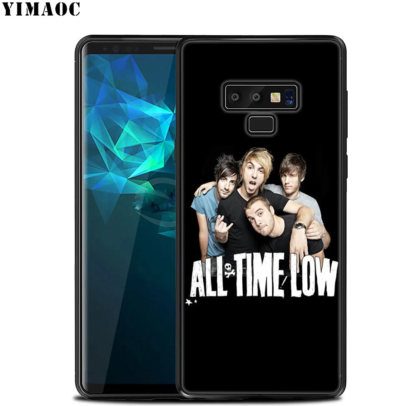 Мягкий силиконовый чехол YIMAOC для телефона Samsung Galaxy A6 Plus A9 A8 A7 2018 A3 A5 2016 2017 черный Note