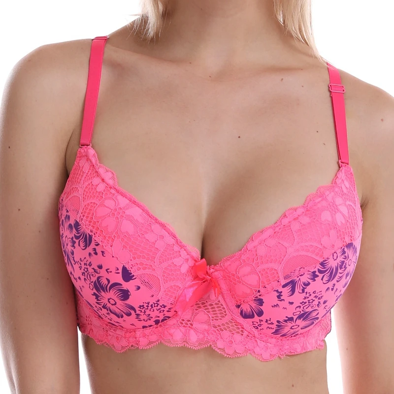 Beauwear, сексуальный женский Бюстгальтер, чашка B C, для девушек, дышащее нижнее белье с цветочным рисунком, женская мода, пуш-ап, бюстгальтер на косточках, плюс 40-46
