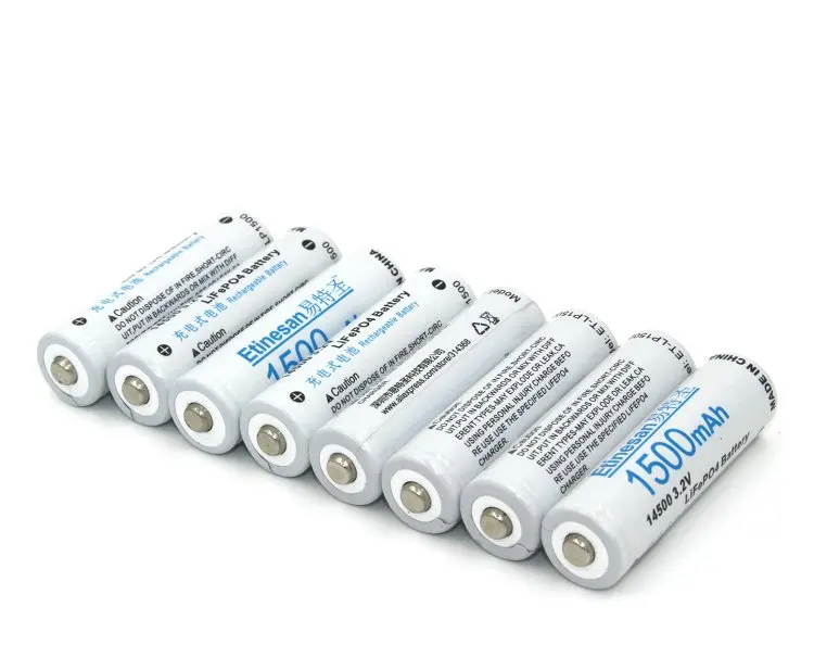 8 шт. перезаряжаемые литиевые батарейки 3 2 мАч 1500 AA LiFePo4|rechargeable battery|battery abattery