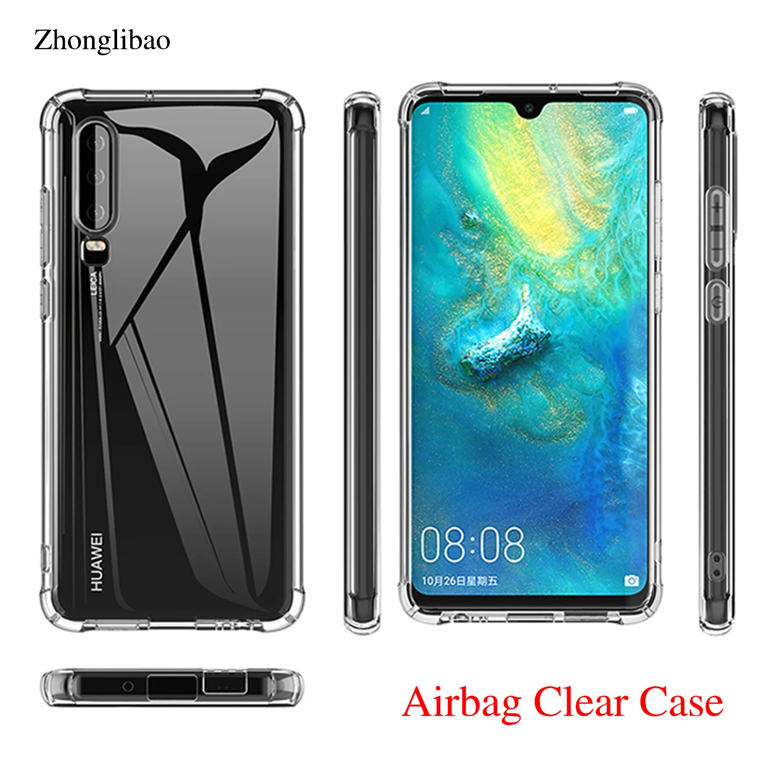 Силиконовый чехол с воздушной подушкой для Huawei P30 Mate 20 P20 Pro Lite Nova 3e 3i 4 Y6 Y7 Prime 2018 P Smart