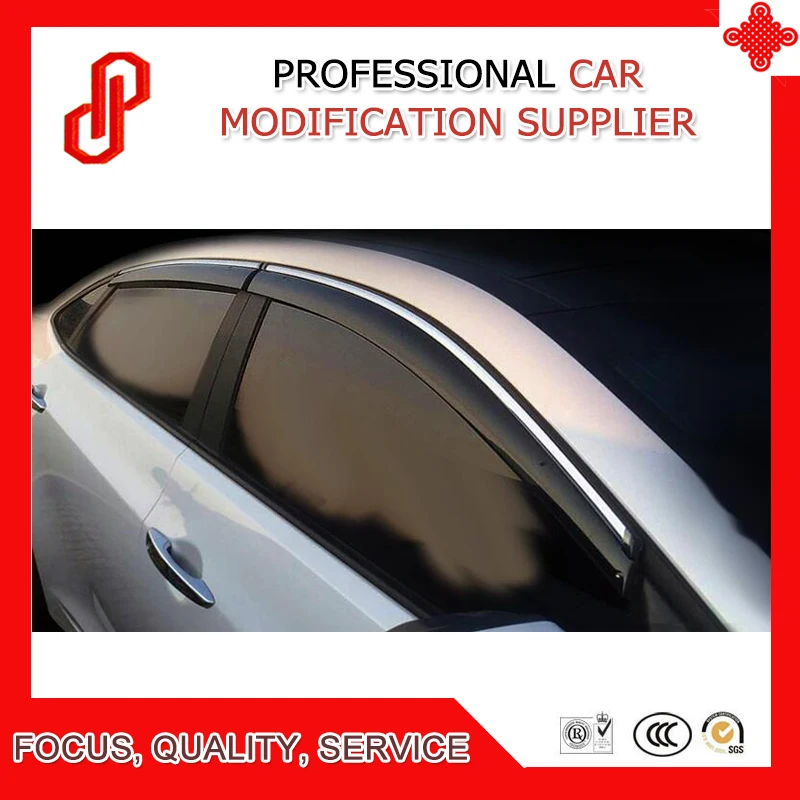 

High Quality Injection molding trim vent shade rain sun wind deflector window visor for Mistra 2014 2015 2016 2017