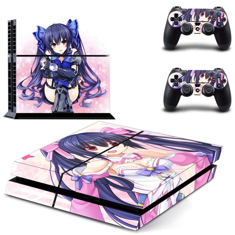 Аниме милая девушка Хацунэ Мику PS4 кожи стикеры Наклейка для sony playstation 4 консоли и 2 контроллеров PS4 кожи Стикеры винил