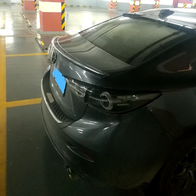 Для Mazda 3 Axela PU материал грунтовка цвет украшение в виде хвостового крыла задний багажник спойлер для Mazda 3 Axela