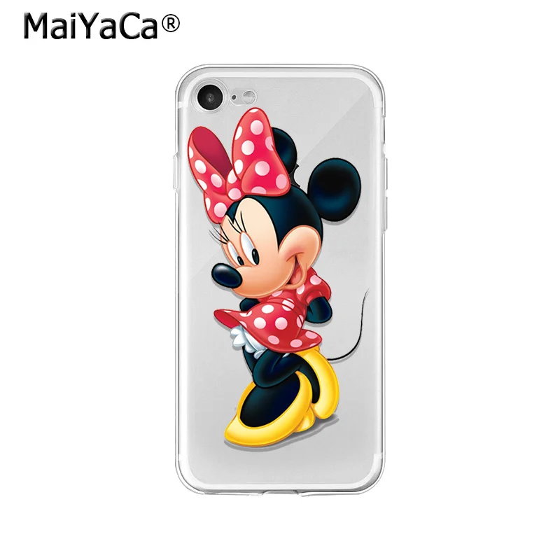 MaiYaCa Минни Маус Любовь Лук ТПУ Мягкие аксессуары для телефона чехол iPhone X XS MAX 6 6s 7